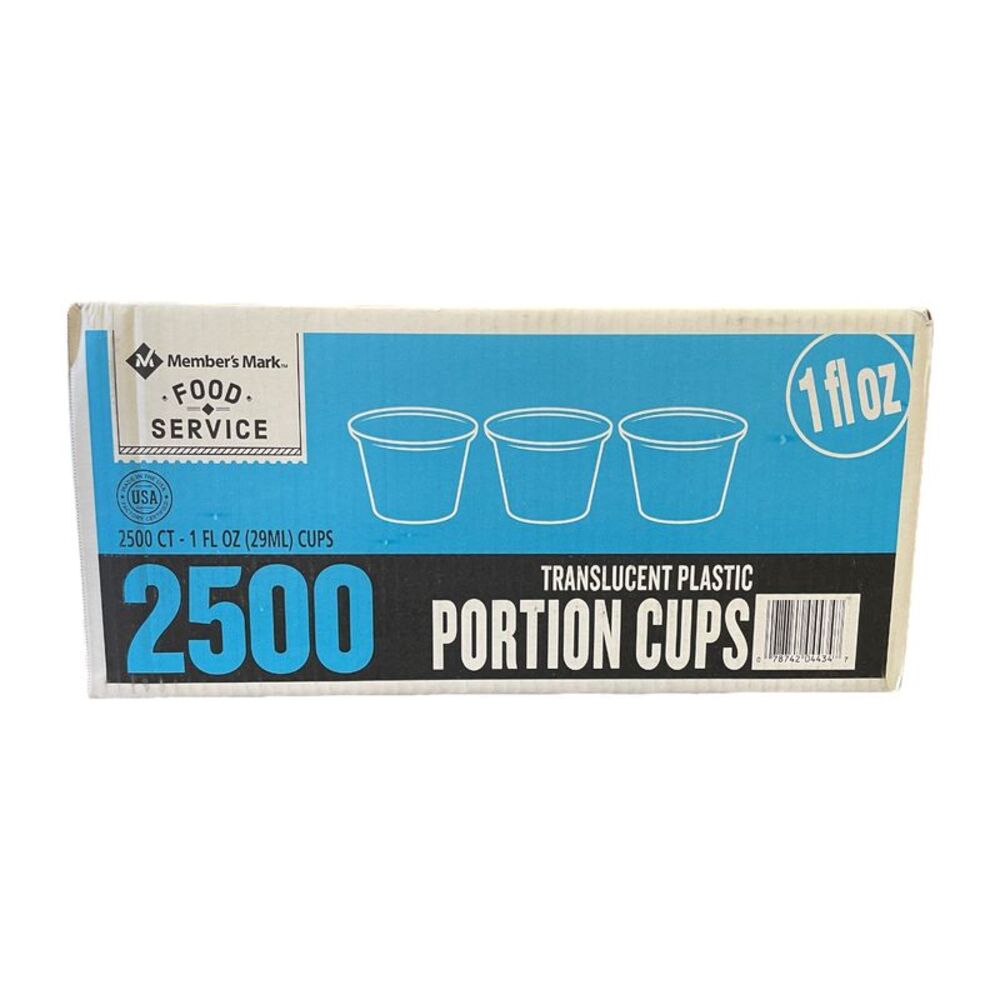 Member's Mark Translucent Plastic Portion Cups (1 fl. oz., 2,500 ct.)